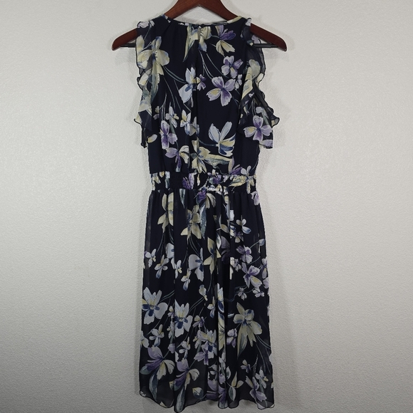 Kate and Lily Women's Size 8 Floral Ruffle‎ Sleeveless Flowy Midi Sun Dress - Picture 6 of 8
